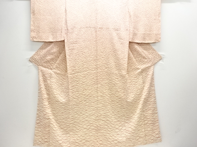 芝草模様付け下げ小紋着物